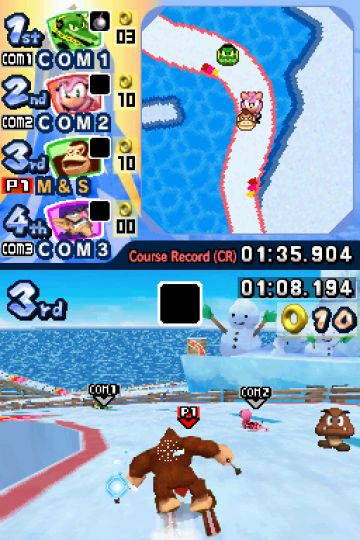 Immagine -8 del gioco Mario & Sonic ai Giochi Olimpici Invernali per Nintendo DS